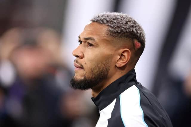 Newcastle United's Joelinton was forced off last week with a hamstring problem.
