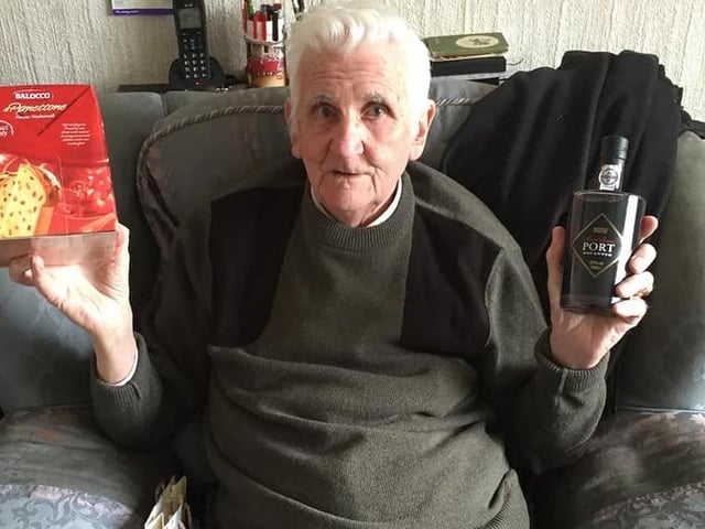 John Ashburner said: "Happy Father’s Day dad. Have a heavenly glass of port on Sunday.”