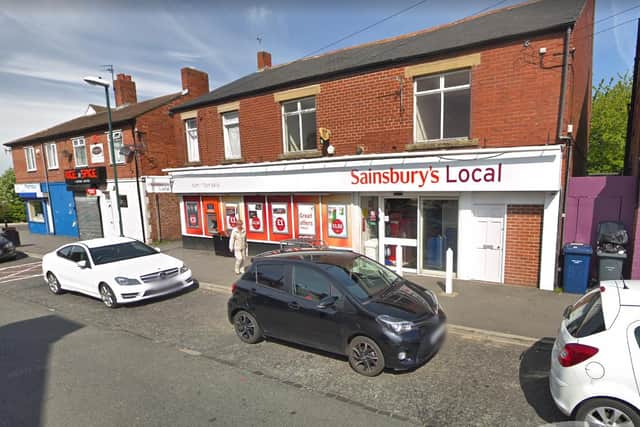 The Sainsbury’s branch in Binchester Street, Simonside, was one of the stores raided by Jordan Martin.