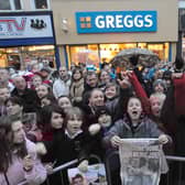 More of the fans who turned out to greet Joe. Are you pictured?