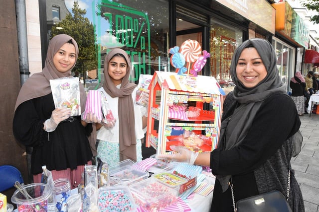 Sweets were on offer from Alfa Begum and daughters Naheeda Begum and Habiba Begum.