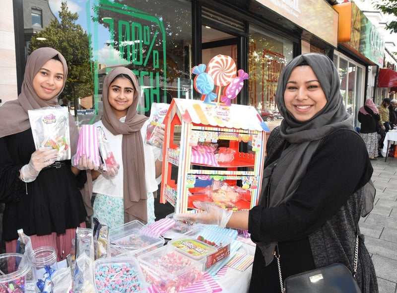 Sweets were on offer from Alfa Begum and daughters Naheeda Begum and Habiba Begum.
