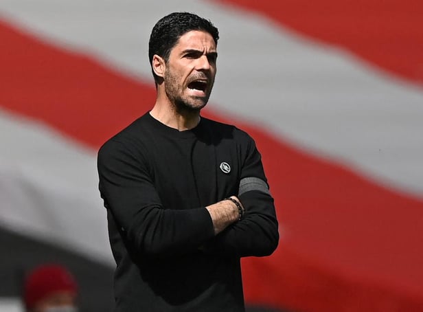 Mikel Arteta brings his Arsenal side to St James' Park on Sunday afternoon. (Photo by FACUNDO ARRIZABALAGA/POOL/AFP via Getty Images)