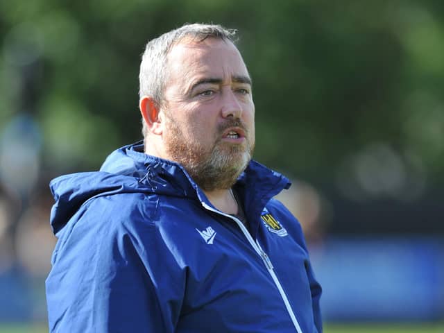 Hebburn Town FC manager Kevin Bolam.