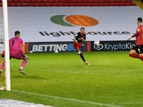 Jack Diamond scores at Sincil Bank