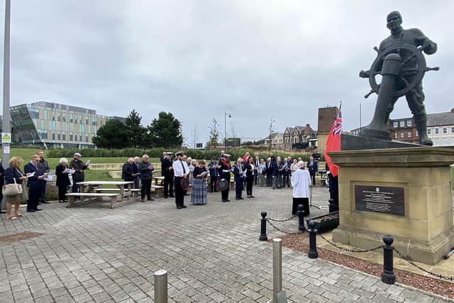 The Merchant Navy Memorial event held at Mill Dam, South Shields. Picture by FRANK REID.