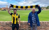 Damen Mullen with club chairman Vin Pearson.
