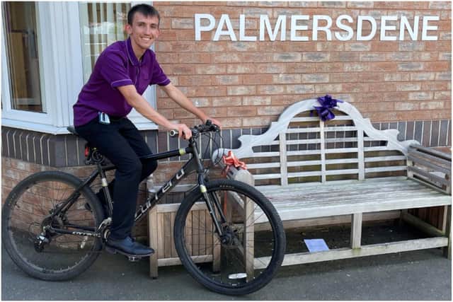 Palmersdene care assistant Jack Brow is taking part in the challenge.