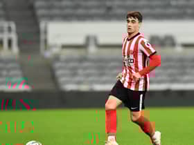 Niall Huggins playing for Sunderland.