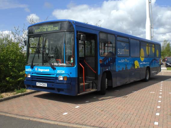 Bus passenger figures.