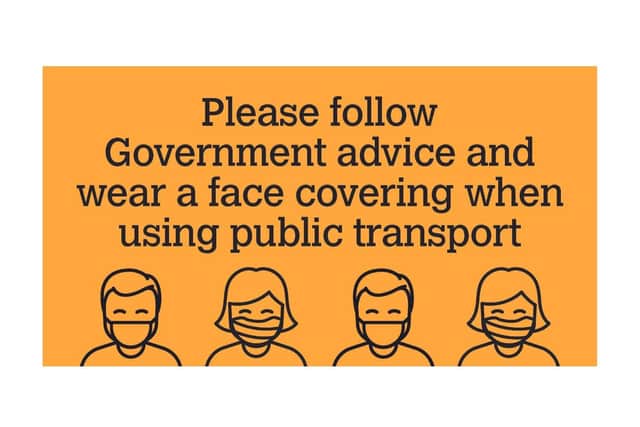 Government advice says masks should still be worn on public transport