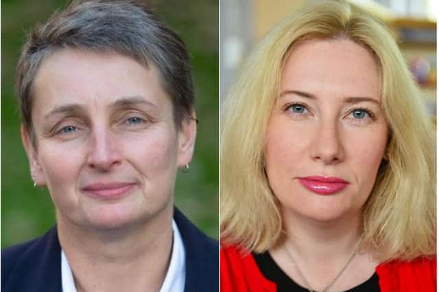 Jarrow MP, Kate Osborne (left), and the MP for South Shields, Emma Lewell-Buck.
