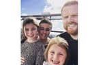 Keir and Rachelle with daughters Willow and Everly