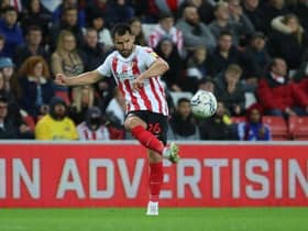 Bailey Wright playing for Sunderland.
