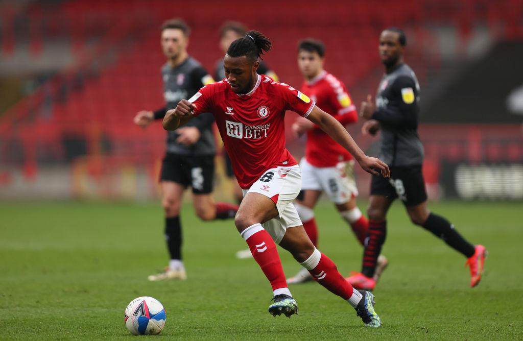 Antoine Semenyo of Bristol City. (Photo by Marc Atkins/Getty Images)