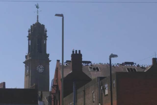 The fire has wrecked the roof of the Grade-II listed building.
