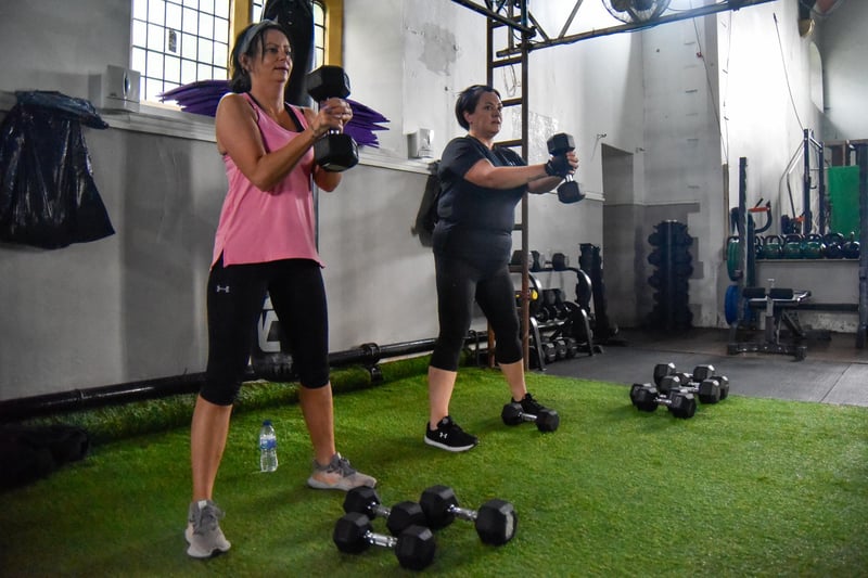 People enjoying physical training sessions inside at STK Fitness in South Tyneside