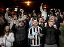 Newcastle United fans at Selhurst Park last month.