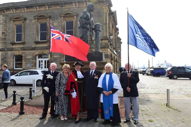 The community came together to pay tribute on Merchant Navy Day with a service and wreath-laying.