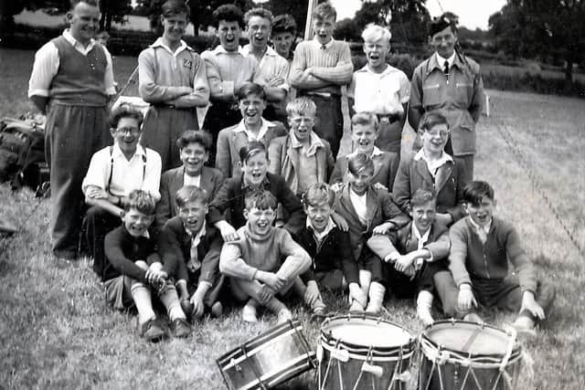 The 1st Hebburn Boys Brigade camp at Barnard Castle in 1955.