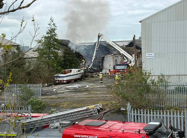 Firefighter have been dealing with a fire in Argyle Street, Hebburn