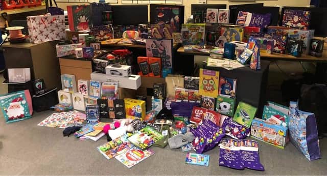 Some of the toys donated to this year's appeal