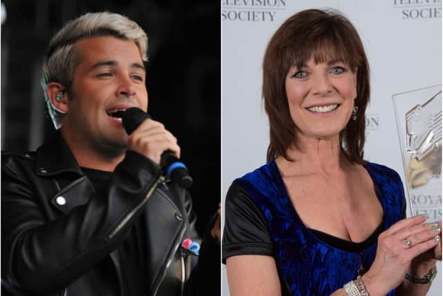South Shields singer Joe McElderry, left, has admitted to having a slight childhood obsession with Tyne Tees broadcaster Pam Royle, right, who has announced she is stepping down.