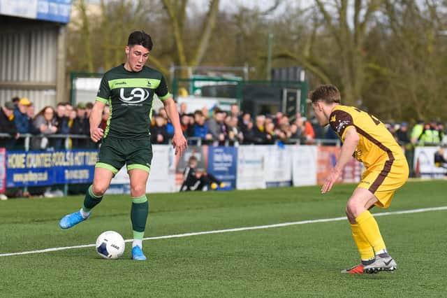 Josh Hawkes in action for Hartlepool United.