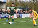 Josh Hawkes in action for Hartlepool United.