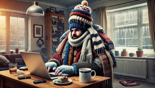 Heavy layering is the secret of keeping warm... and occasionally scaring your neighbours.