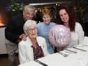 From left Warren Blencoe, Lorna Hannan, Lorna’s daughter Lorna Blencoe and Karbon Homes’ Lindsey Porter