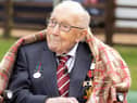 Captain Tom Moore celebrates his 100th birthday. Picture by Emma Sohl/Capture the Light Phot