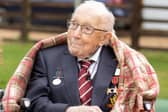 Captain Tom Moore celebrates his 100th birthday. Picture by Emma Sohl/Capture the Light Phot
