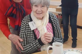 Resident from HC-One’s Hebburn Court Care Home at local dementia group with Alzheimer’s Society Dementia Friends