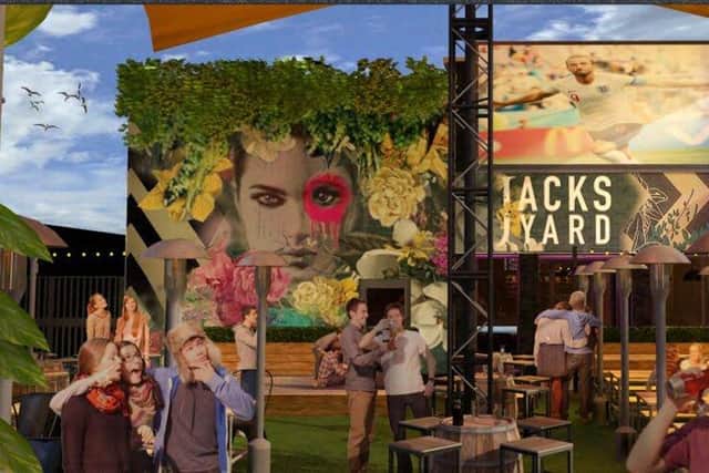Indicative artist impressions of shipping container development, Jacks Yard, in South Shields. Credit: MyPerspective Interior Commercial Architecture