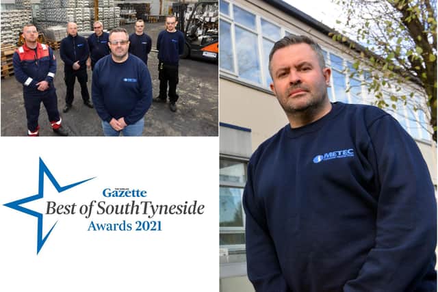 Metec Cathodic Protection which has been nominated for a Best of South Tyneside Award.