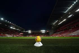 Premier League match ball. (Photo by Jon Super - Pool/Getty Images)