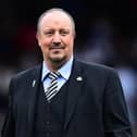Rafael Benitez, manager of Newcastle United, looks on prior to the Premier League match between Fulham FC and Newcastle United at Craven Cottage on May 12, 2019 in London, United Kingdom.