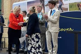 Emma Lewell-Buck, MP, being congratulated at her General Election win for Labour in the South Shields constituency.