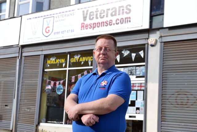 Veterans Response chair Ian Driver, at their drop-in centre in Fowler Street.