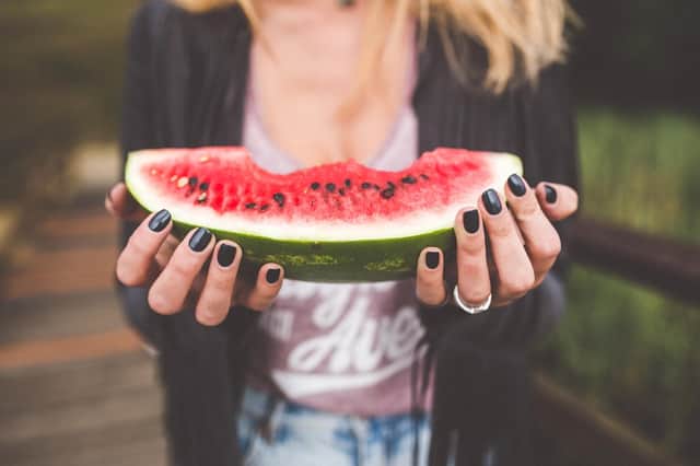 "Try to eat plenty of fruit and vegetables, nuts, seeds, pulses and wholegrain varieties of bread, rice and pasta."