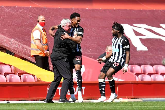 Newcastle United head coach Steve Bruce has won the Premier League manager of the month award for April.  (Photo by Paul Ellis - Pool/Getty Images)