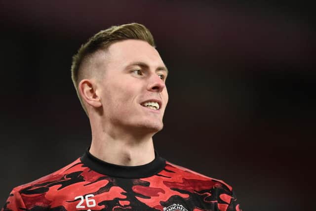 Manchester United's Dean Henderson could switch Old Trafford for St James's Park (Photo by Oli Scarff - Pool/Getty Images)