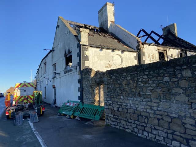 Fire has gutted the former Whitburn Lodge pub.