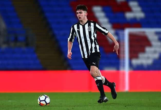 Young Newcastle United defender Oisin McEntee has joined Morton on loan. (Photo by Jordan Mansfield/Getty Images)