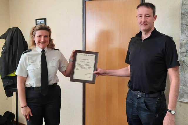 PC David Gibson, who led the investigation received a Commander's Compliment from the highest-ranking officer in Sunderland and South Tyneside, Chief Superintendent Sarah Pitt, as a result of his efforts on this case.