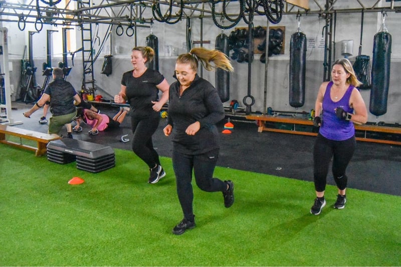 People enjoying physical training sessions inside at STK Fitness in South Tyneside