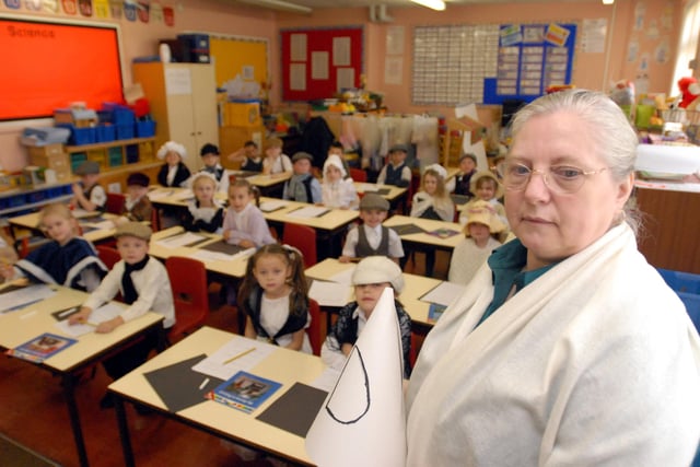 No need for a dunce's hat for these well-behaved pupils in 2007.