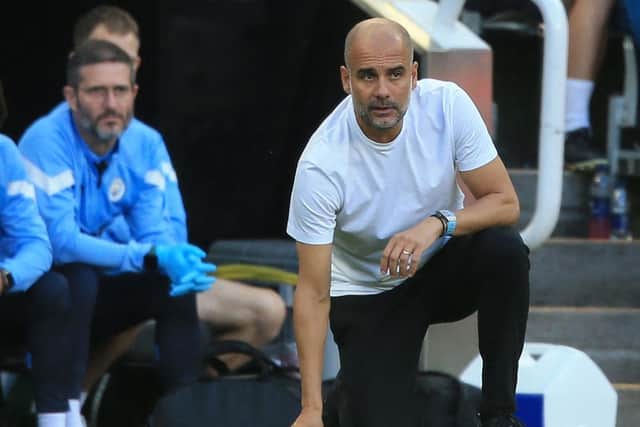 Manchester City manager Pep Guardiola praised Newcastle United's display at St James's Park last month (Photo by LINDSEY PARNABY/AFP via Getty Images)