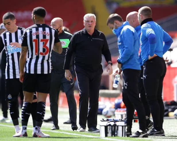 Steve Bruce, Manager of Newcastle United.  (Photo by David Klein - Pool/Getty Images)